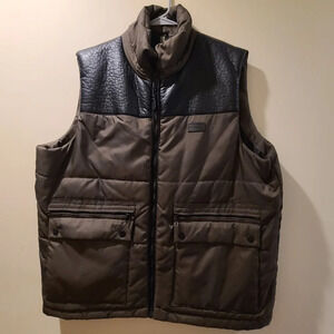 Sean John men's puffer vest sz.XL olive color